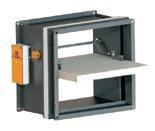 KLAPY PRZECIWPOŻAROWE Klapy przeciwpożarowe prostokątne SMAY SMAY rectangular fire dampers Klapa przeciwpożarowa odcinająca prostokątna Cut off rectangular fire damper KWP-OS-350-W0 Wysokość Height