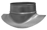 KSZTAŁTKI WENTYLACYJNE OKRĄGŁE Sztucery siodłowe Collar saddles Sztucer siodłowy SAFE bez uszczelki Collar saddle without gasket PS / PSE ød1 ød 80 100 125 150 160 200 250 315 400