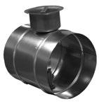 PRZEPUSTNICE WENTYLACYJNE Przepustnice jednopłaszczyznowe okrągłe Circular duct dampers Przepustnica jednopłaszczyznowa okrągła bez uszczelki