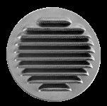 KWO-AL 400 400 435 35 393,70 Czerpnia/wyrzutnia ścienna aluminiowa Round air