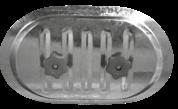 (stainless steel) ROTOFLEX ød nyplowa dzielona split with coupling z kołnierzem with flange z podstawą with base płetwa