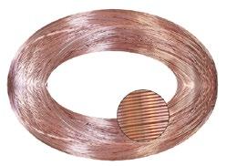 MATERIAŁY PRODUKCYJNE Profile kanałowe, narożniki, drut miedziany Ductwork profiles, corners, copper wire Drut miedziany Copper wire Drut miedziany do zgrzewania liniowego ciągłego lub ściegiem