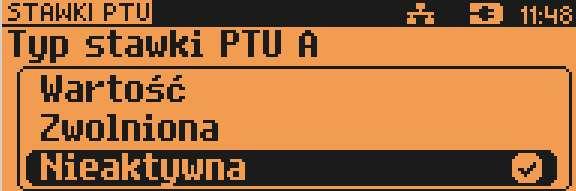 USTAW CZAS LETNI Umożliwia zmianę godziny na czas letni. Po zatwierdzeniu danych kasa drukuje potwierdzenie zmiany. USTAW CZAS ZIMOWY Umożliwia zmianę godziny na czas zimowy.