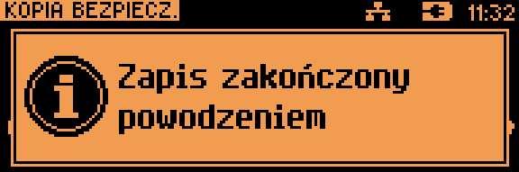 Proces pełnej synchronizacji trwa dłużej, ponieważ jest sprawdzany każdy bit danych zapisanych na nośniku USB.