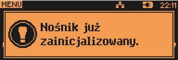 2 1. K o p i a E l e k t r o n i c z n a Informatyczny Nośnik Danych INICJALIZACJA NOŚNIKA KOPII ELEKTRONICZNEJ (KE) Funkcja znajduje się w menu: 4 KOPIA ELEKTRONICZNA 1 INICJALIZACJA IND Funkcja