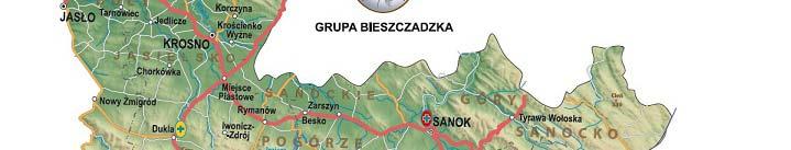 Grupa Bieszczadzka Sanok stacja centralna ul. Mickiewicza 49 Teren: B.