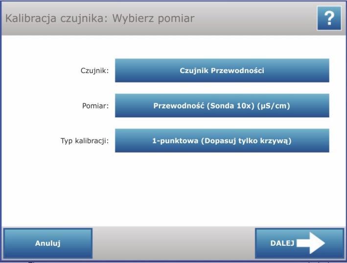 Najpierw dotknij Przewodność (Sonda 10X) aby ją zaznaczyć: Następnie dotknij Pokaż : Otworzy się wykres