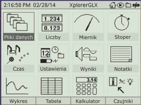 Czujnik Przewodności Kalibracja: Xplorer GLX Włącz ręczny panel Xplorer GLX.