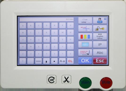 ergonomiczny panel łatwy do wykonywania operacji Parametry dostępnych