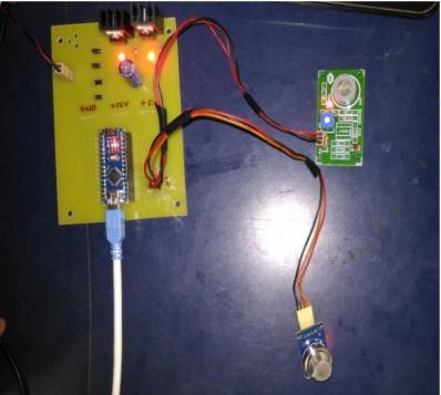 1334 Rysunek nr 5: Moduł Arduino Nano wraz z czujnikiem jakości powietrza Źródło: A.D. Deshmukh, U.B.