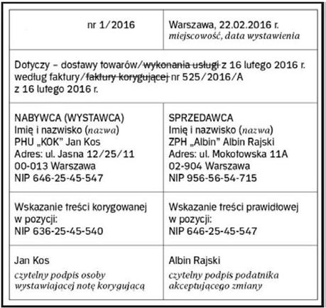 powinna wystawić agencja