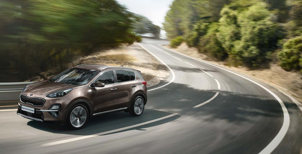 Stylistyka zewnętrzna Imponuje niezależnie od otoczenia Nowa Kia Sportage wyróżnia się w każdej sytuacji.