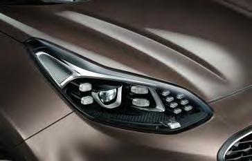Dzięki temu asystent świateł drogowych (Kia High Beam Assist) automatycznie przełącza światła drogowe i mijania. 4 5 4.