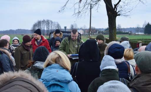 Fot. Dzień terenowy (15 listopada 2017 r.) podczas międzynarodowej konferencji naukowej w Augustowie Współpraca i wymiana doświadczeń z innymi projektami W dniu 29 marca 2017 r.