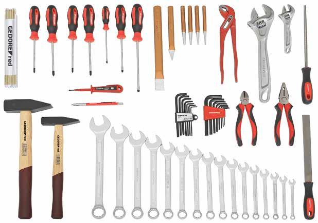 ZESTAWY R21000059 ZESTAW UNIWERSALNY ALLROUND 59-częściowy PH PZ 7 x V D E 1000 V Klucze oczkowe płaskie: Wersja zgodna z DIN 3113, kształt A, ISO 3318, ISO 7738, strona oczkowa odgięta 15, pozycja