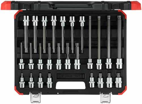 Ilość elementów 0 3301576 R58003002 Nasadka wkrętakowa TX T10 T15 T20 T25 T27 T30 T40 T45 T50 T55 200 mm 295 195 54 10 0,800 R68003026 ZESTAW NASADEK WKRĘTAKOWYCH 1/2" XZN 26-częściowy 12,5mm 1/2