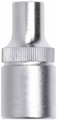 PROGRAM KLUCZY NASADOWYCH R4120XXXX NASADKA 1/4" do śrub z łbem zewnętrznym TX 6,3mm 1/4 Ręcznie pokręcane, poręczne, podłużnie radełkowane Strona napędu matowo chromowana, strona oddawania napędu