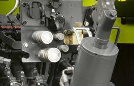 Instalacja hydrauliczna Load Sensing dla wszystkich modeli AXION 900 z wydatkiem 150 lub 220 l/min Z wyposażeniem CIS+: obsługa do sześciu elektronicznych zaworów hydraulicznych w podłokietniku z