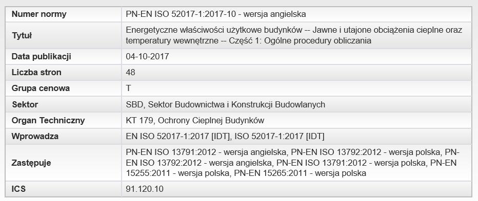 Omówienie normy Ogólny opis metod obliczeniowych Norma obejmuje obliczanie zapotrzebowania na energię do ogrzewania i chłodzenia oraz temperatury wewnętrznej.