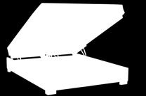 szerokości 90 cm 192x82x23 cm uchylenie podstawy R  Podstawa łóżka