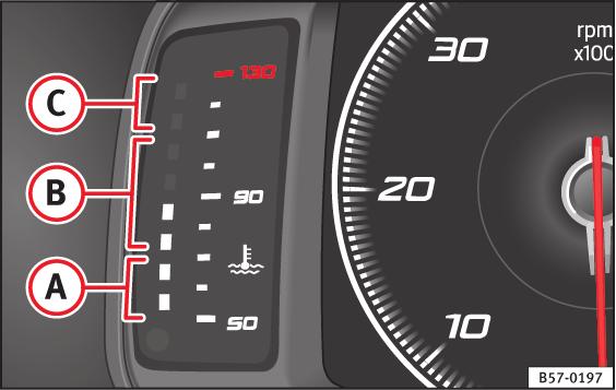 Wskaźnik temperatury płynu chłodzącego silnika 8 UWAGA W przypadku jazdy przy zbyt niskim poziomie paliwa samochód może nagle zatrzymać się na ruchliwej ulicy, co grozi wypadkiem i poważnymi