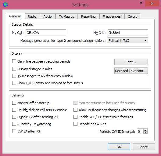 Konfiguracja W wersji dla systemu Windows okno konfuguracyjne jest otwierane za pomocą punktu Settings ( Ustawienia ) z menu File ( Plik ) lub za pomocą klawisza funkcyjnego F2.