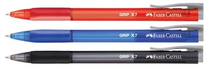 DŁUGOPIS GRIP X5 wysokiej jakości długopis transparentna obudowa miękka gumowa strefa uchwytu do wyboru 3 kolory tuszu szerokość końcówki piszącej 0,5 mm 54 50 21 opakowanie