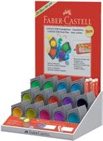 FARBY AKWARELOWE CONNECTOR atrakcyjny design wysokiej jakości farby akwarelowe plastikowa paleta z przezroczystą pokrywą do wielokrotnego użytku (miejsce na imię, okrągłe rowki do mieszania kolorów)