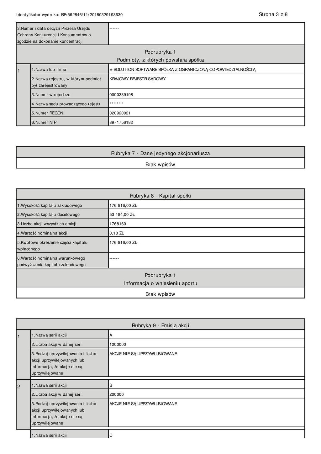 DOKUMENT INFORMACYJNY