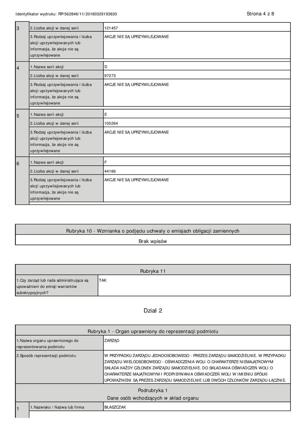 DOKUMENT INFORMACYJNY