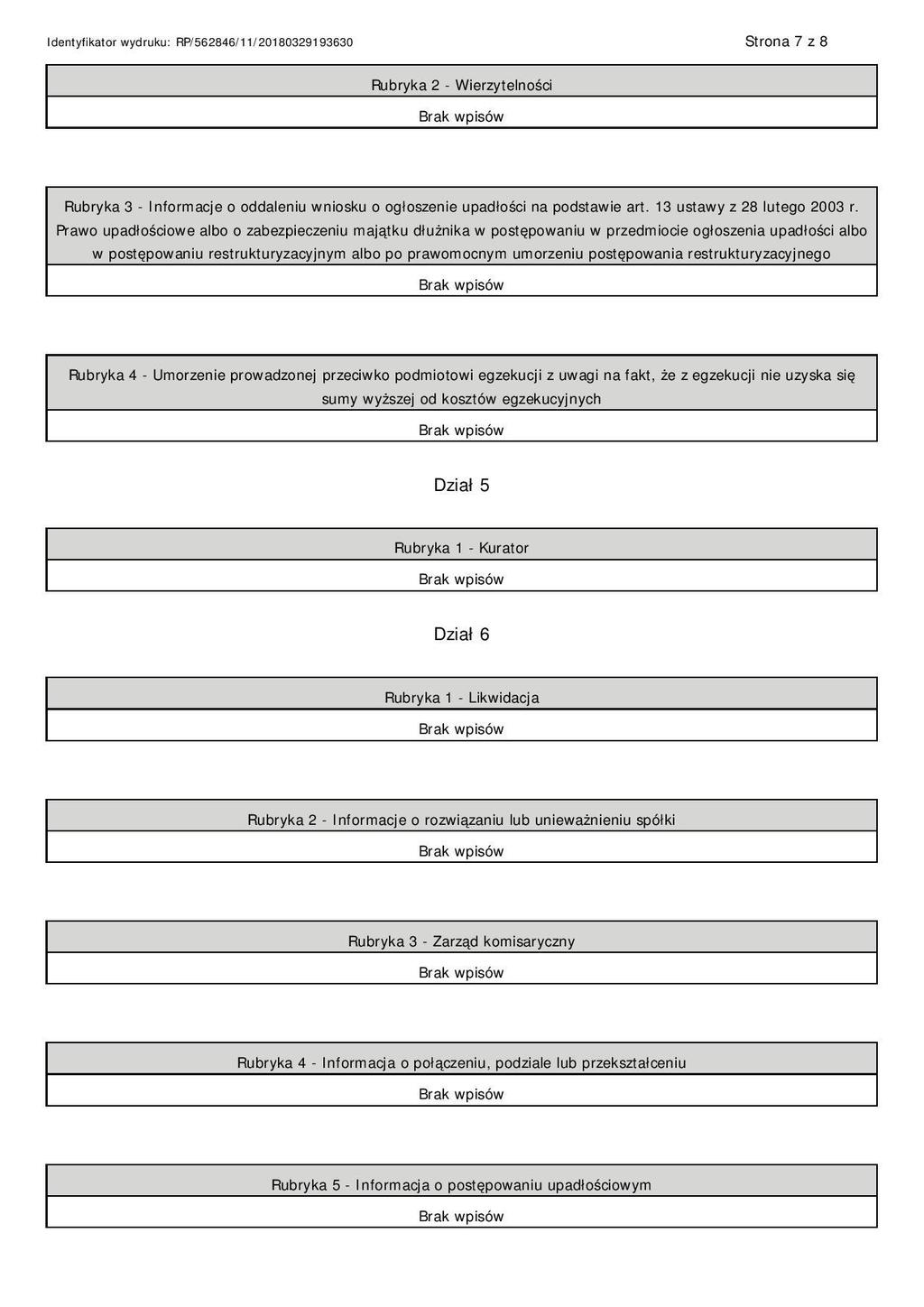 DOKUMENT INFORMACYJNY