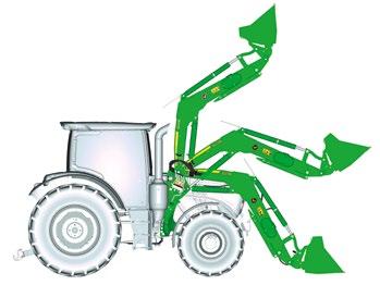 Idealnie pasują do ciągników 6MC i 6RC, są kompatybilne z przednim podnośnikiem John Deere, podczas pracy wykazują niezawodną precyzję i wytrzymałość oraz zapewniają