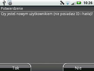 HTC Desire, LG Swift) Rysunek 2 Każdy użytkownik NaviExpert posiada prywatne konto, mające indywidualny identyfikator użytkownika i hasło.