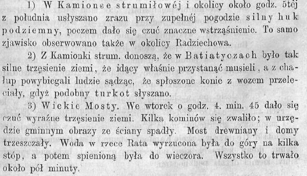 VII Zakłócenia równowagi. Wyczuwalne w jadących samochodach. Zawalenie słabych kominów, odpadanie tynku.