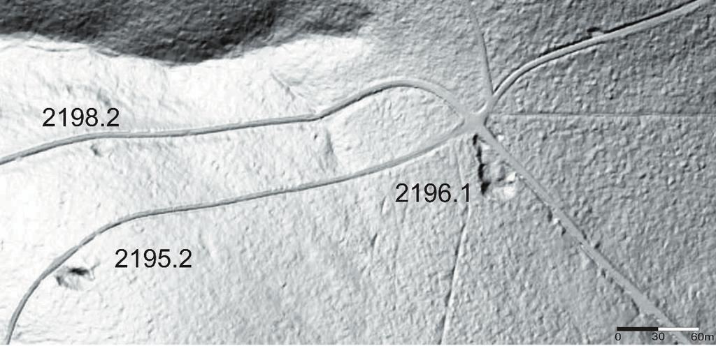 248 Paweł P. Zagożdzon, Katarzyna D. Zagożdżon Ryc. 6. Wyrobiska w rejonie Wielkiego Rozdroża (Góry Bialskie); obraz LIDAR (geoportal, 2017) Fig. 6. Excavations located nearby Wielkie Rozdroże (Great Crossroads) in Bialskie Mts.