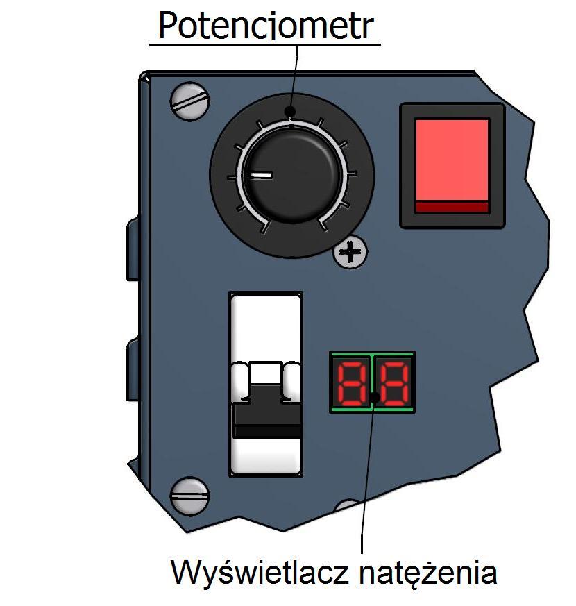 4. Hoses / Przewody (WYPOSAŻ. DODATK.) Pomarańczowy przycisk, umieszczony w przedniej części transformatora, służy do włączania i wyłączania ogrzewania przewodu.