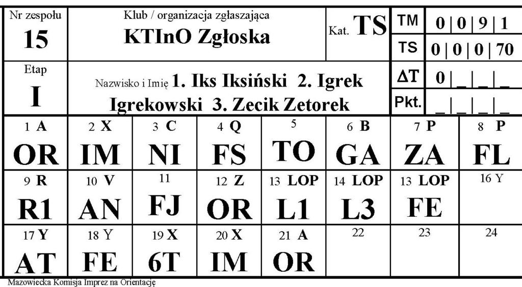 Sędziowanie Zadanie