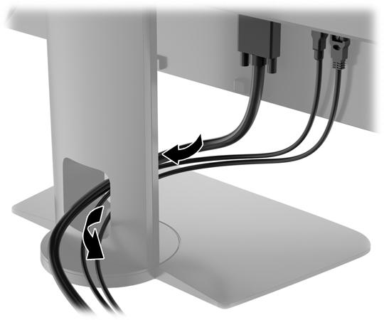 Podłączanie kabli 1. Umieść monitor w dobrze wentylowanym pomieszczeniu, w dogodnym miejscu blisko komputera. 2.