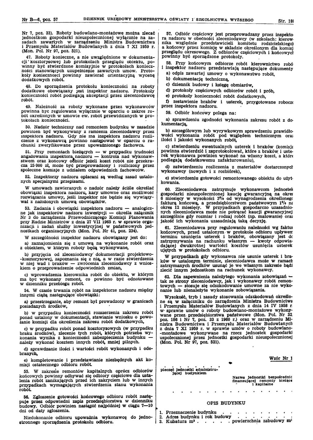 Dziennik Urzędowy Ministerstwa Oświaty I Szkolnictwa Wyższego B
