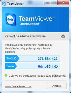 4.3 Pomoc zdalna Moduł ten jest przydatny podczas serwisowania programu.