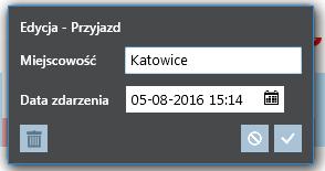 rozpoczęcia / końca lub punktowi pośredniemu.