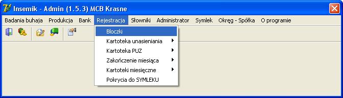 REJESTRACJA W module zostały umieszczone funkcje umożliwiające rejestrację i przeglądanie zabiegów unasieniania, przeglądanie obrotów nasieniem w PUZ-ach oraz wykonanie zestawień.
