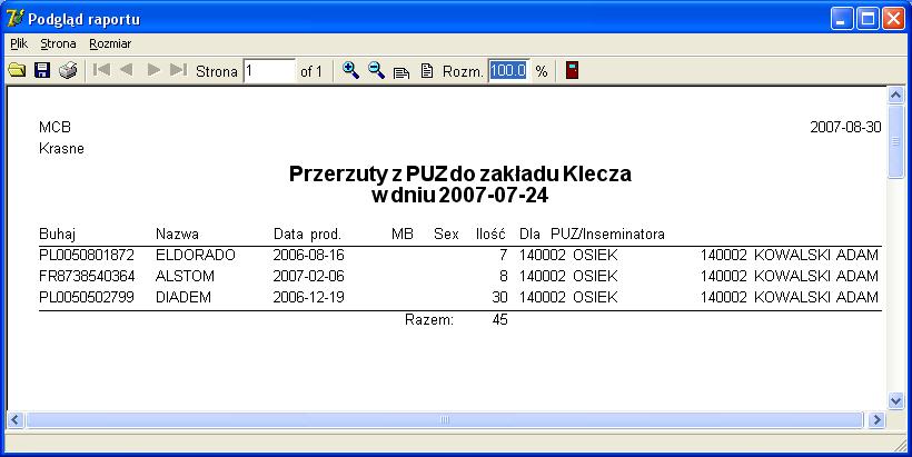 Zapis daty wysyłki z PUZ uniemożliwia wykonanie funkcji usunięcia.