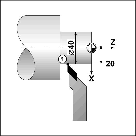 Wskazanie promień/średnica Na rysunku technicznym cz ści toczone s z reguły wymiarowane ze średnic. POSITIP 880 może ukazać zarówno wartości średnicy jak i promienia.