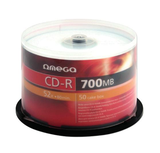 2 PŁYTY CD Płyty CD Omega 700 MB kod typ opakowanie 050.00535 CD-R slim 050.00487 CD-R op. 25 szt. 050.00488 CD-R op. 50 szt. 050.00489 CD-R op. 100 szt.