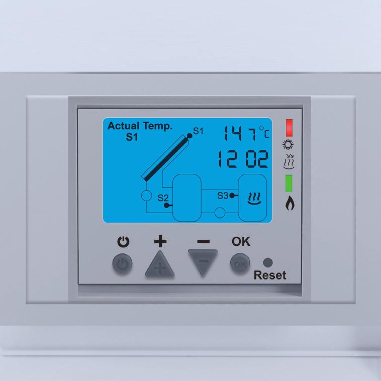 Możliwość manualnej nastawy 2 poziomów temperatury. Funkcja wyłączenia regulatora po sezonie.