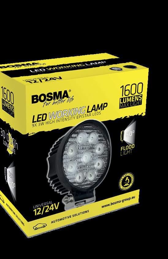 ZALETY PRODUKTU ILOŚĆ ŚWIATŁA 1600 LM Wydajne diody Epistar 9 x 3W dosknale sprawdzają się podczas