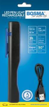 7V 800mAh jasność: 150lm światło główne, 50lm światło dodatkowe tryb pracy: Head - Body 100% - Body 50% - Off