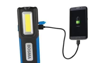 światła - funkcja ściemniania. Wbudowana bateria 3.7V 2000mAh spełnia również funkcję power banku.