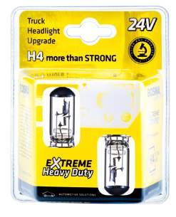EXTREME HEAVY DUTY 82 47,5 EXTREME HEAVY DUTY H4 P43t VOLT WATT TYPE CODE NO REF. EAN UNIT PACK.